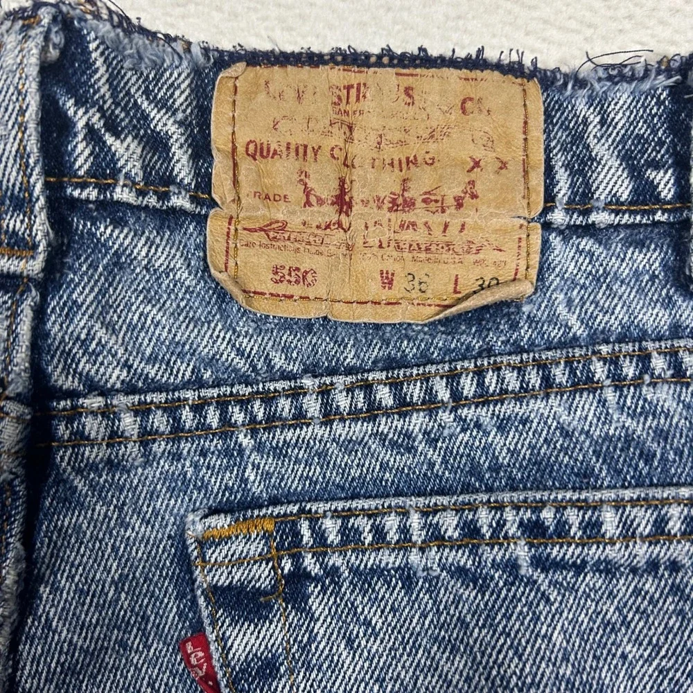 VTG Levi's 501 Jeans Mens 34x29 Blue Wash Raw Waistband Made in USA 80/90s